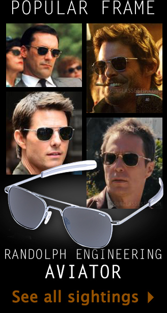 RE Aviator sunglasses in movies and series