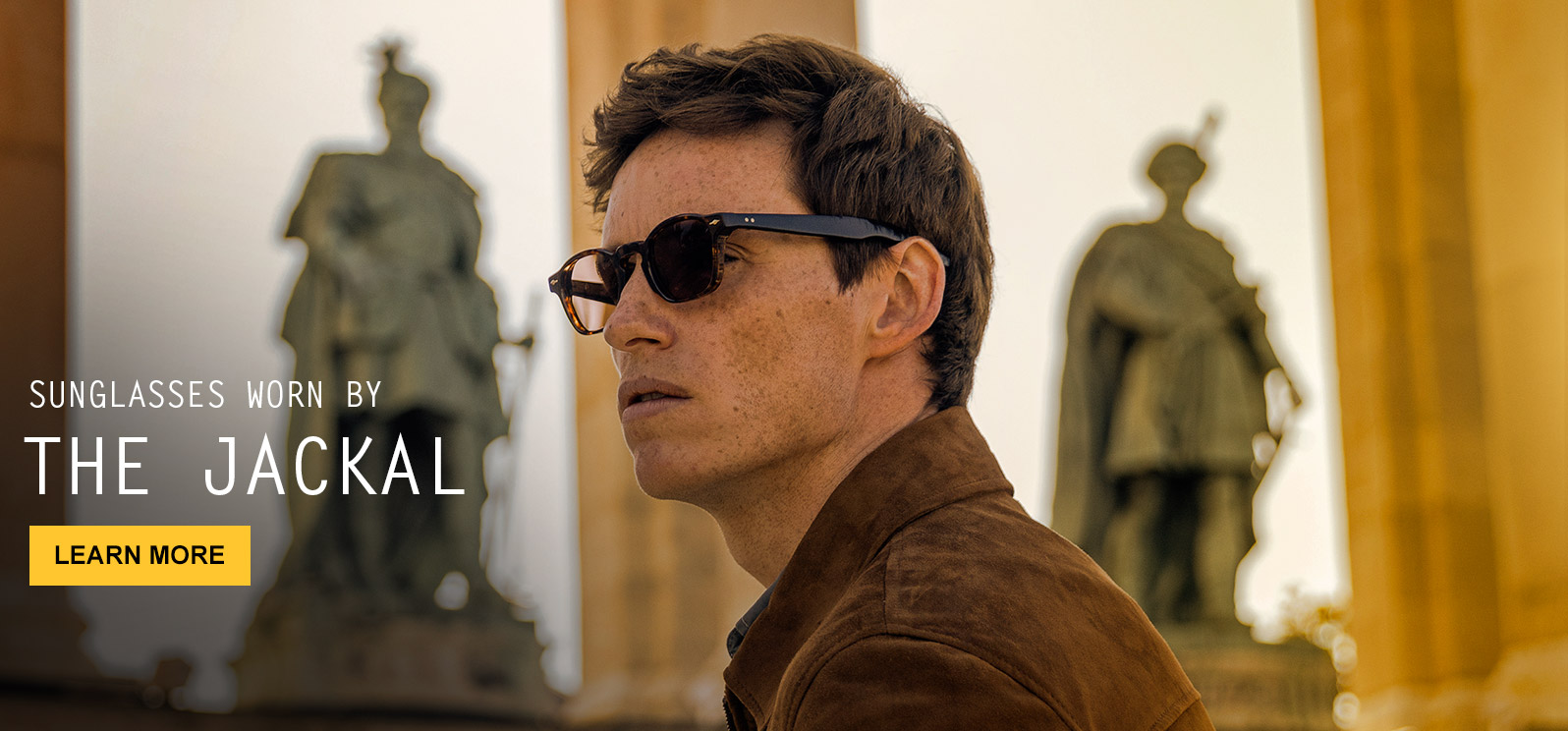 Eddie Redmayne sunglasses in The Day of the Jackal