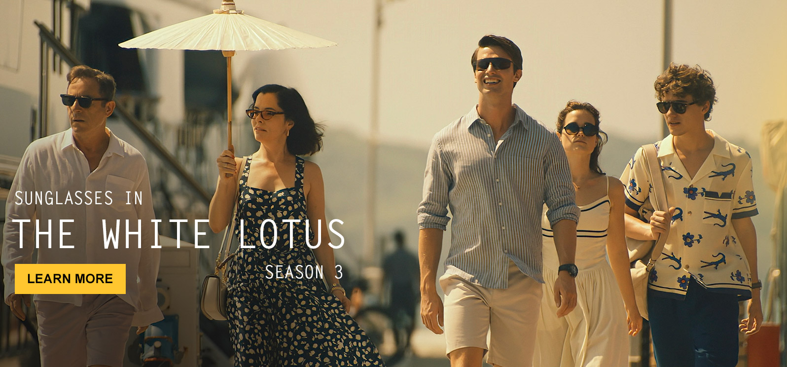 Ultimate Guide to sunglasses worn in The White Lotus Season 3