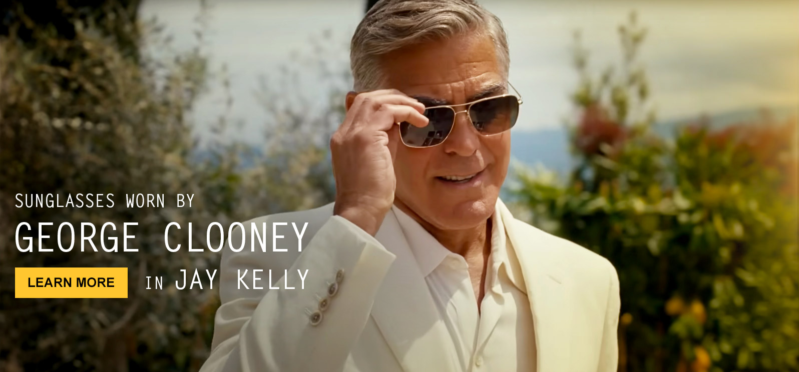 George Clooney sunglasses in Jay Kelly