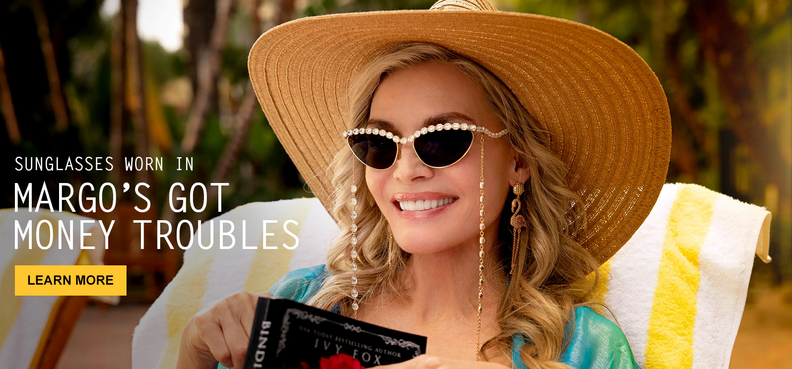 Sunglasses worn by Michelle Pfeiffer and Elle Fanning in Margo's Got Money Trouble