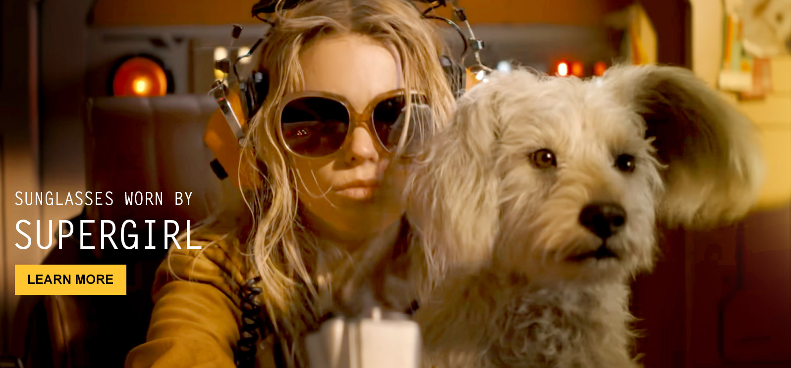 Sunglasses worn by Supergirl