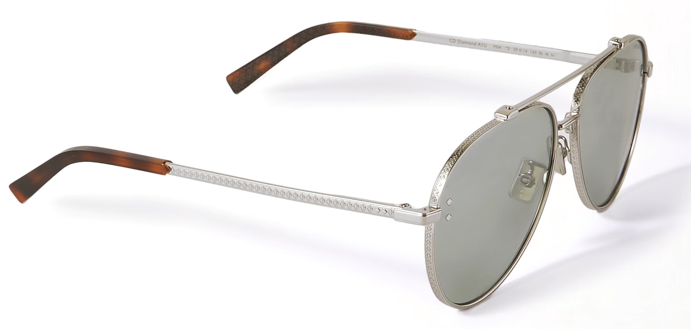 Dior DM40090 CD Diamond A1U D-Drame Silver-Tone and Tortoiseshell