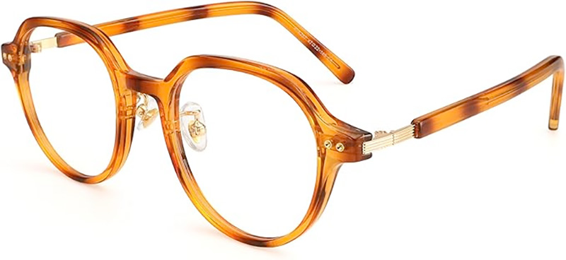 Dollger Women‘s Retro Oversized Blue Light Blocking Glasses, Round Oval Frame Computer Eyeglasses for Prevent Eye Fatigue