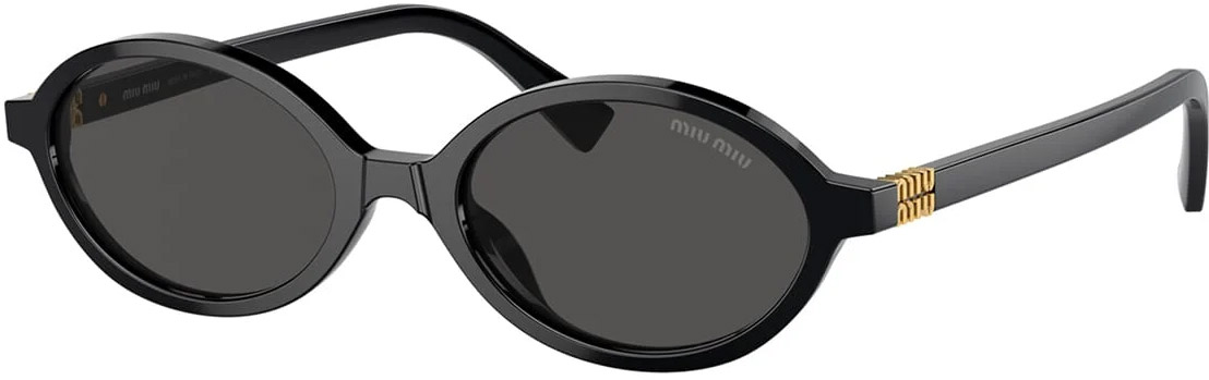Miu Miu MU 04ZS 1AB5S0 Black frame, gold logo
