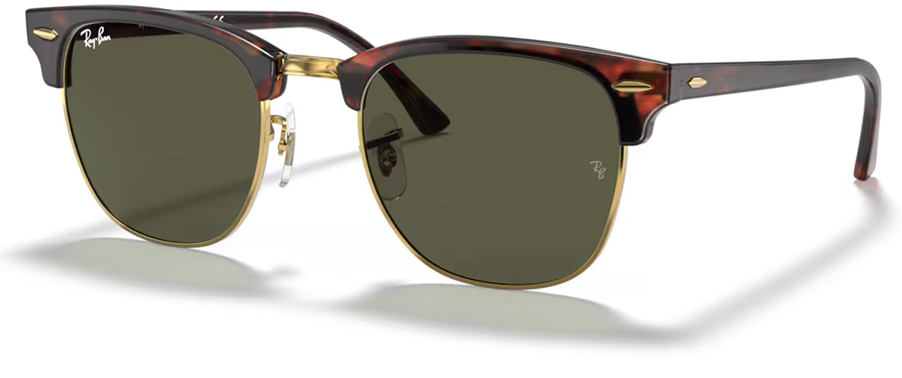 Ray-Ban RB3016 Clubmaster Classic W0366 Tortoise on Gold