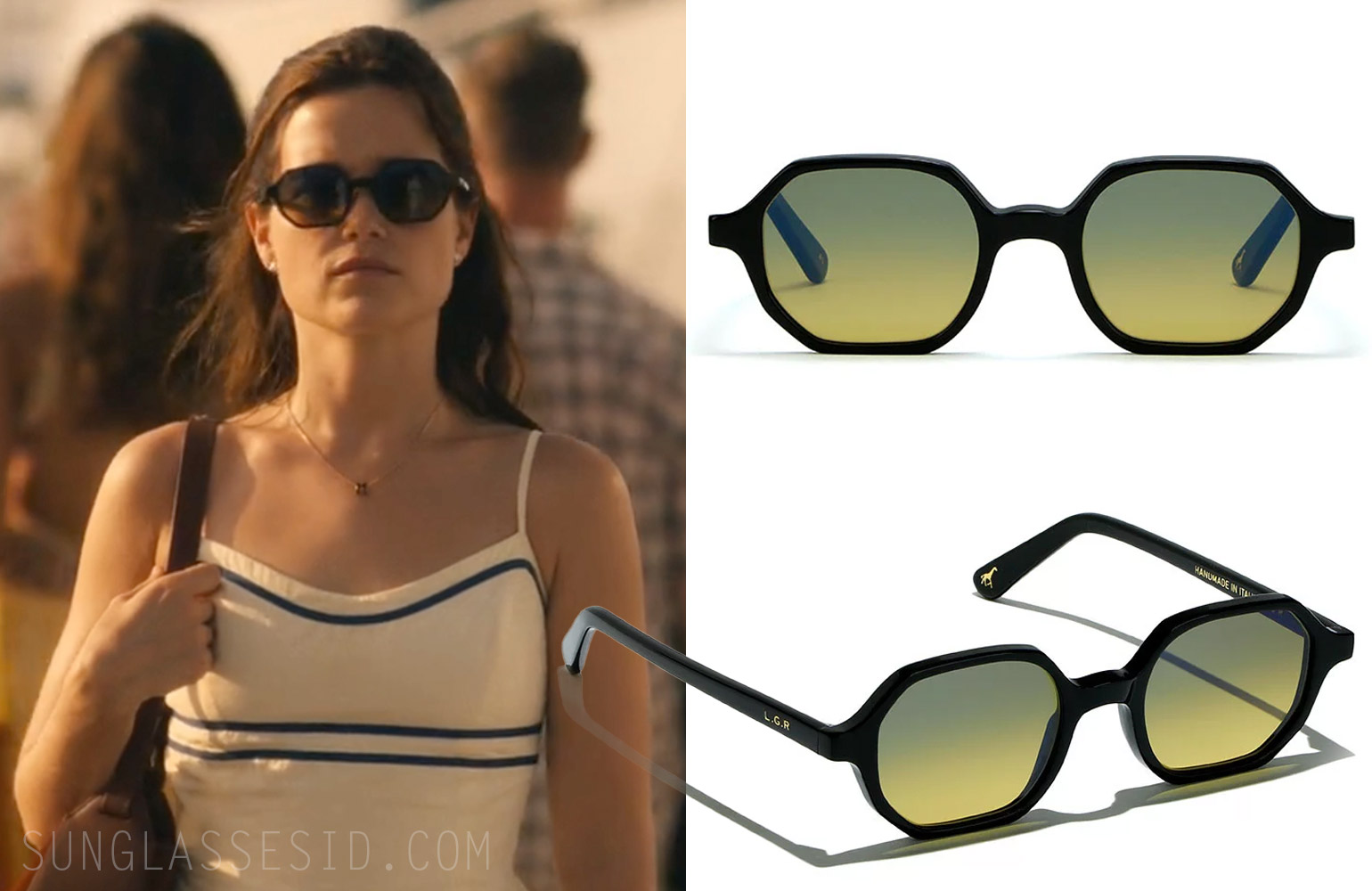 sunglasses worn by Sarah Catherine Hook as Piper in The White Lotus Episodes 2 and 4