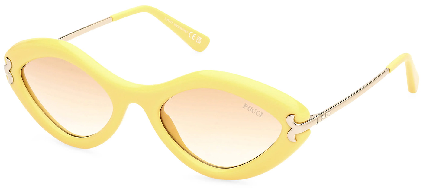 Pucci Geometric Shiny Yellow Gradient Brown