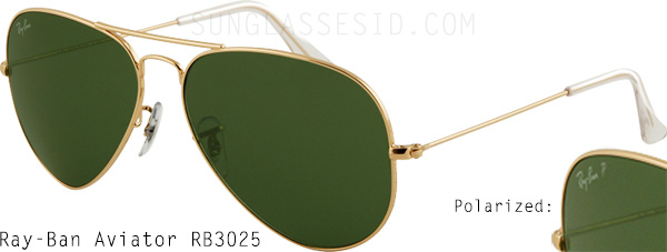 ray-ban rb3025 aviator comparison explained