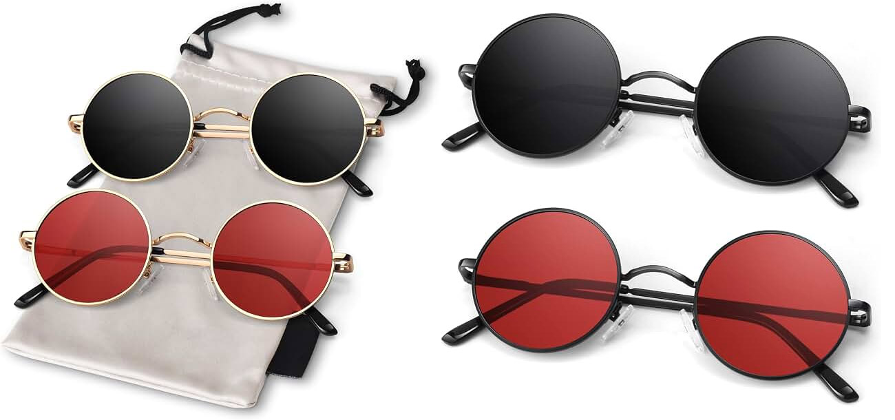red round tombraider sunglasses