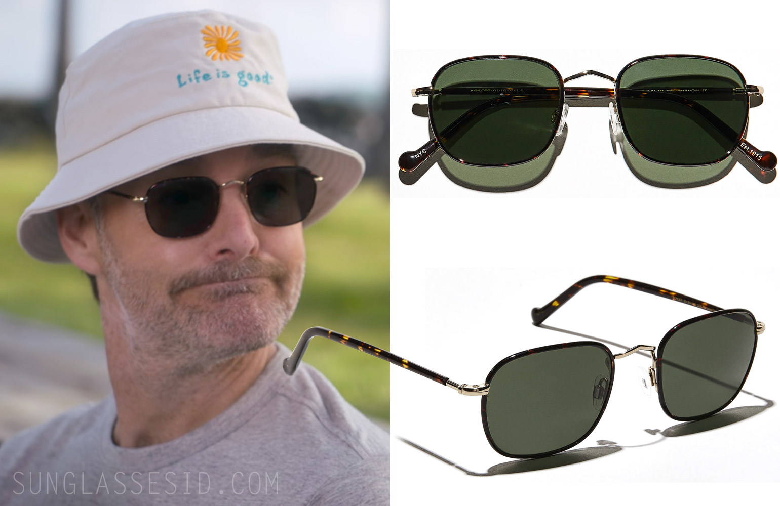 sunglases worn by Will Forte in The Four Seasons Netflix series Jack