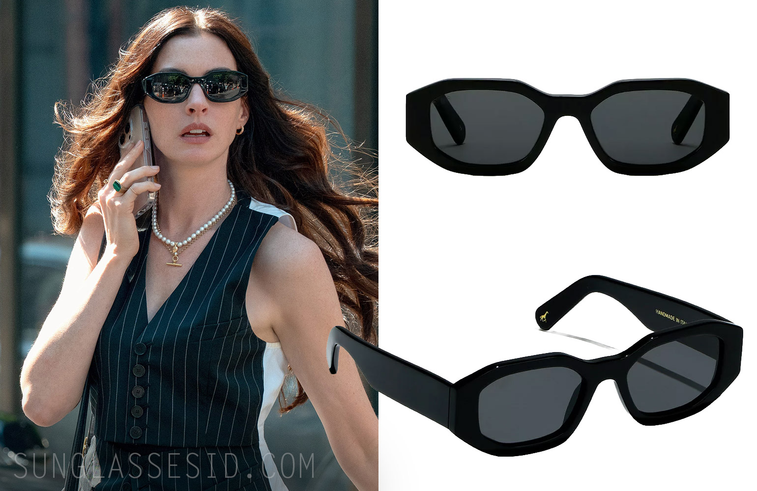 Anne Hathaway in The Devil Wears Prada 2 L.G.R Karthoum sunglasses