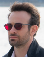 Charlie Cox as Matt Murdock / Daredevil wears Anne & Valentin M.2 sunglasses with red lenses in the movie Daredevil: Born Again (2025).