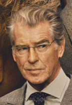 It looks like Pierce Brosnan is wearing Augusto Valentini 7261 eyeglasses in the movie Black Bag.
