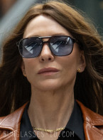 Cate Blanchett wears Cutler and Gross CGSN-1394-57 sunglasses in the movie Black Bag 