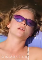 It looks like Bo Bragason wears Gucci GG2665S sunglasses in the series Sterling Point.