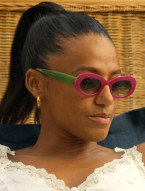 Shalom Brune-Franklin wears L.G.R x Maria de la Orden Dalia sunglasses in the series The Girlfriend.