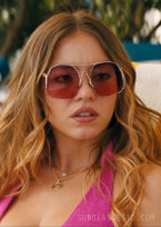Sydney Sweeney wears Miu Miu MU A55S sunglasses in Episode 2 of Season 3 of Euphoria.