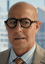Stanley Tucci wears Moscot Foygel eyeglasses in the movie The Devil Wears Prada 2.