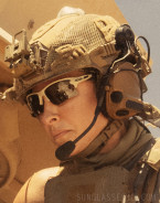 Jill Wagner wears Oakley OO9188 SI Flak 2.0 sunglasses in the series Lioness (2024).