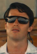 Patrick Schwarzenegger wears Oliver Peoples R-5 sunglasses in The White Lotus Season 3.
