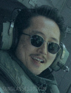 Steven Yuen wears Persol PO5004ST sunglasses in the 2025 movie Mickey 17.