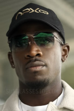 Damson Idris wears Police SPLF72 0300 in the movie F1
