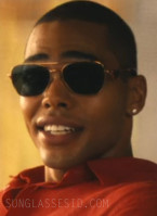 Nicholas Duvernay wears Prada SPRA50 sunglasses in the final episode of The White Lotus Season 3.