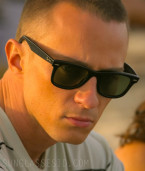 Drew Starkey wears Ray-Ban RB2140 Original Wayfarer sunglasses in the Netflix series Outer Banks.