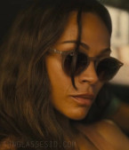 Zoe Saldaña wears Ray-Ban RB2180 sunglasses in Lioness (2024).