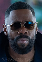 Colman Domingo wears Ray-Ban RB2198 Bill sunglasses in The Madness.