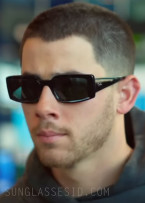 Nick Jonas wears Ray-Ban RB4395 Kiliane sunglasses in the movie Power Ballad.