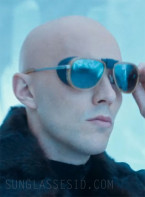 Nicholas Hoult as Lex Luthor wears Vuarnet Glacier VL2111 sunglasses in the 2025 movie Superman.