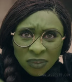 Cynthia Erivo wears Aoolia Hilary eyeglasses in the movie Wicked.