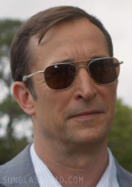 Noah Wyle wears Art-Craft Aviator sunglasses in Season 3, Episode 2 Leverage Redemption.