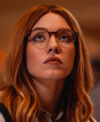 Sydney Sweeney wears a pair of two-tone eyeglasses in the movie Madame Web (2024).
