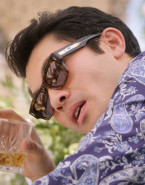 Henry Golding wears Jacques Marie Mage Alanui Zuma sunglasses in the movie Another Simple Favor.