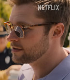 Jack Reynor wears Persol PO3327 sunglasses in the Netflix miniseries The Perfect Couple.