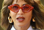 Nicole Ari Parker wears red Cutler & Gross 9126 sunglasses in Season 3 of the HBO Max series And Just Like That (2025).