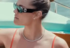 Nina Agdal wears Gucci GG0517S sunglasses in the HBO Max series Paul America, episode 4.