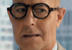 Stanley Tucci wears Moscot Foygel eyeglasses in the movie The Devil Wears Prada 2.
