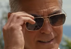 George Clooney wears Oliver Peoples Clifton sunglasses in the movie Jay Kelly.