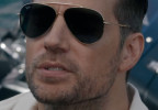 Henry Cavill wears Ray-Ban RBR0101 Reverse Aviator sunglasses in the movie In The Grey (2026).