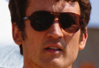 Miles Teller wears a pair of vintage Ray-Ban Vagabond sunglasses in the movie Eternity.