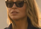 Kayla Wallace is seen wearing a pair of black Swarovski SK6004 sunglasses in Season 2 of Landman.