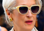 Meryl Streep wears white Tiffany TF4238U sunglasses in The Devil Wears Prada 2.