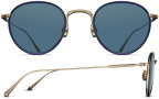 Matsuda M3085, Brushed Gold and Navy