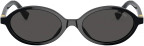 Miu Miu MU 04ZS 1AB5S0 Black frame, gold logo