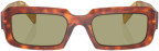 Prada PR 27ZS 11P60C Cognac Tortoise Green