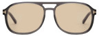 Tom Ford Rosco FT1022 20E Shiny Grey / Brown